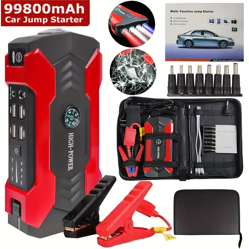 99800mAh High-Capacity Car Starter Battery Charger