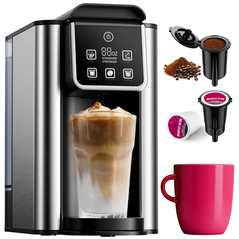 Hot & Iced Coffee Maker with Bold Setting
