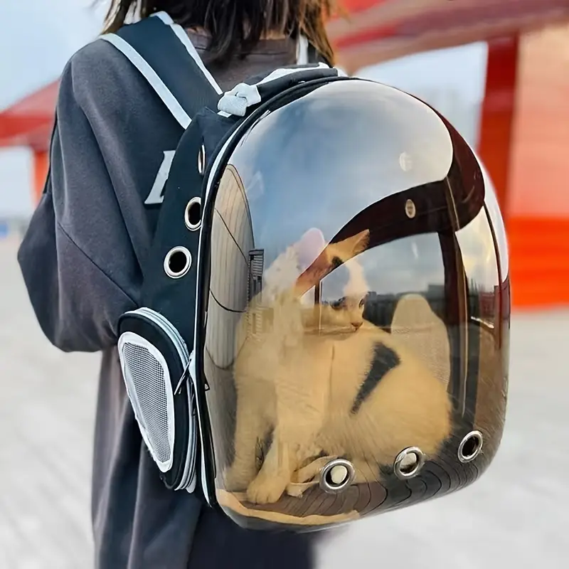Pet Backpack Carrier, Breathable, Transparent, Suitable For Outdoor Travel